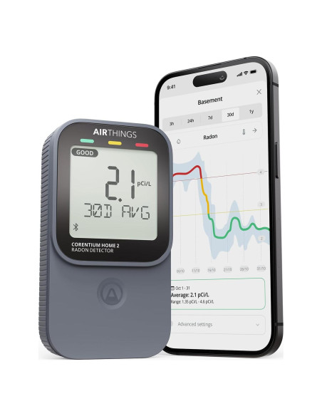 Detector de Radón Digital Airthings Corentium Home 2 - Bluetooth