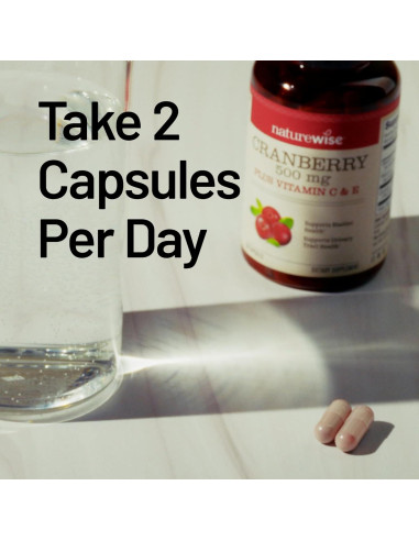 NatureWise Pastillas de Arándano 60 Cápsulas - Salud Urinaria