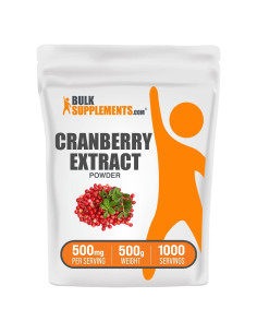 Polvo de Extracto de Arándano BulkSupplements 500g - Vegano y Sin Gluten