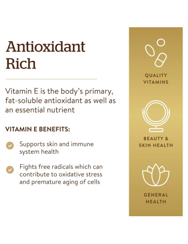 Solgar Vitamina E 670 mg 100 Gelatinas Blandas Antioxidante