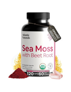 Cápsulas de Musgo Marino Irlandés Premium con Remolacha - 120 ct