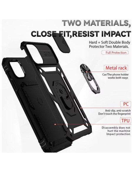 Funda para iPhone 11 Pro Max Vokuha con Protector de Pantalla y Soporte