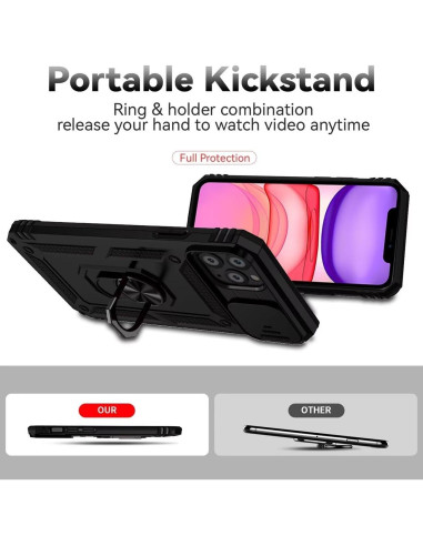 Funda para iPhone 11 Pro Max Vokuha con Protector de Pantalla y Soporte