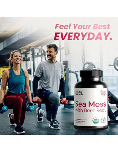 Cápsulas de Musgo Marino Irlandés Premium con Remolacha - 120 ct