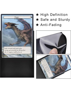 Mangas de Cartas Toyopeny Naranja-Negro 66x91mm 200 Unidades 2