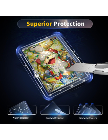 200 Fundas para Cartas PJU - 100 Toploaders y 100 Fundas