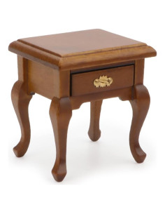 Mesita de Noche Miniatura Cutemini Madera Vintage 5x4.3 cm