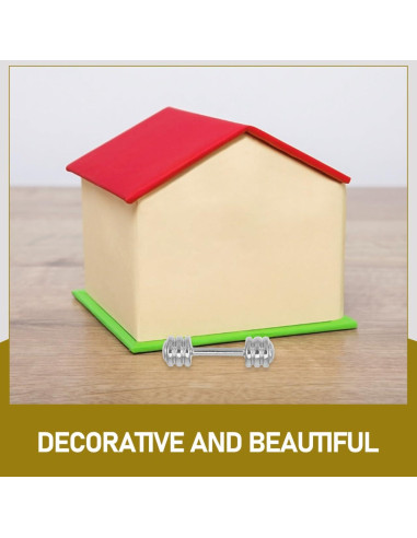 5PCS Mancuernas Miniatura Veemoon 2.79 cm Decoración Casa Muñecas