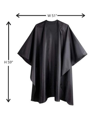 Capa de Barbero Delkinz Impermeable Unisex con Cierre Ajustable