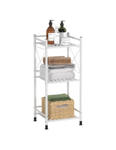 Estante de Almacenamiento TZAMLI 3 Niveles Metal Blanco