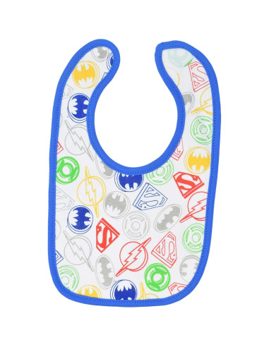 Baberos para Bebés Warner Bros. Liga de la Justicia 6 Piezas