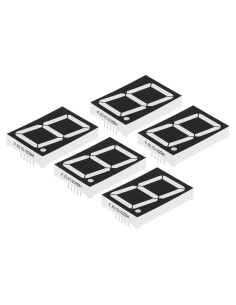 Pantalla LED Digital 1 Bit PATIKIL Roja 3.6V Paquete de 5