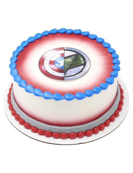Topper de pastel Marvel Capitán América y Falcon DecoPac