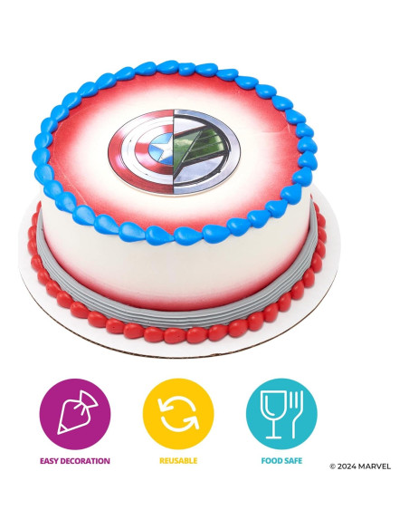 Topper de pastel Marvel Capitán América y Falcon DecoPac