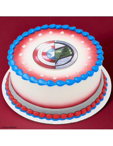 Topper de pastel Marvel Capitán América y Falcon DecoPac