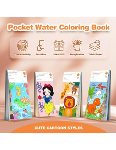 Libro de Pintura Acuarela ZHOC Princesa 80x190mm Sin Desorden 2