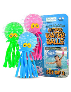 Bolas de Agua Pulpo ArtCreativity - Paquete de 3 Juguetes para Niños
