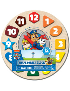 Reloj Clasificador de Formas Paw Patrol 12 Piezas 2