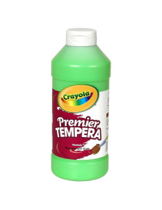 Pintura Tempera Neón Crayola Verde 16 Oz Lavable No Tóxica