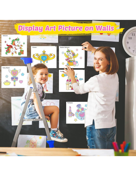 FEREDO KIDS Libro de Pintura Acuarela Unicornio 25.4x17.8cm