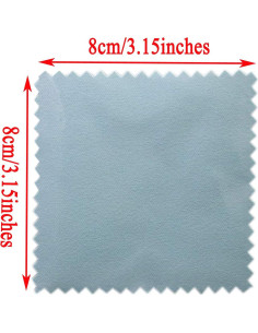 50 Paños de Limpieza de Joyería Monochef 8.1x8.1 cm No Tóxicos 2