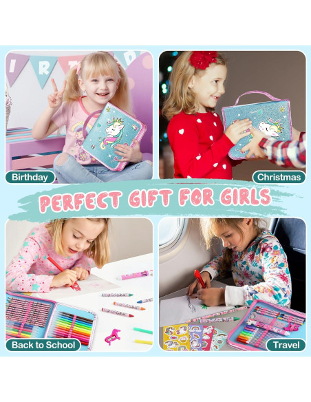 Juego de Marcadores Lavables Unicornio ABERLLS - 42 Piezas Juego de Marcadores Lavables Unicornio ABERLLS - 42 Piezas