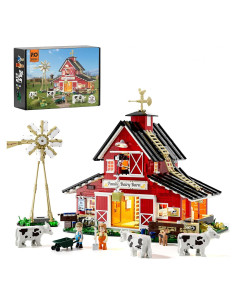 Juego de Construcción Granja FUNWHOLE 1368 Pcs con Luz LED