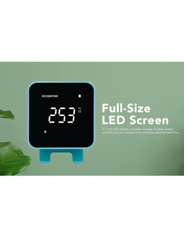 Detector de Radón Ecosense EB100 EcoBlu, Monitoreo Continuo