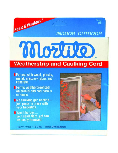 Cordón de Sellado Mortite Frost King 1/8" x 27.43 m Gris