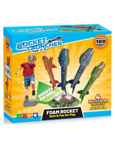 Lanzador de Cohetes de Dinosaurio Otoseth - 4 Cohetes, 30.48 m