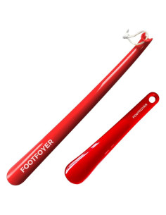 Cuchara de zapatos larga Footfoyer 43 cm roja para adultos