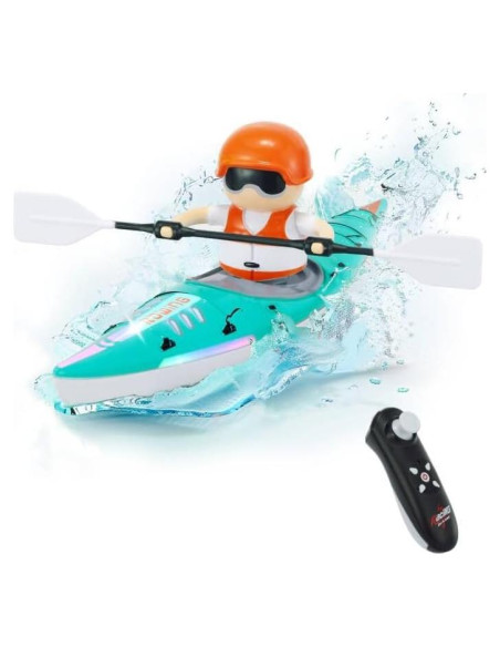 Barco RC GoolRC Azul 2.4GHz con Luces LED para Niños