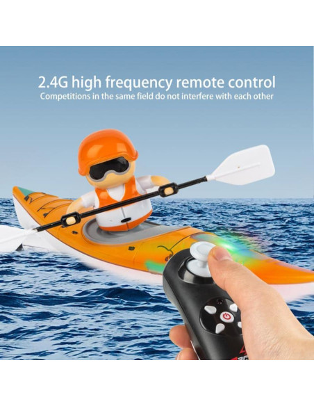 Barco RC GoolRC Azul 2.4GHz con Luces LED para Niños