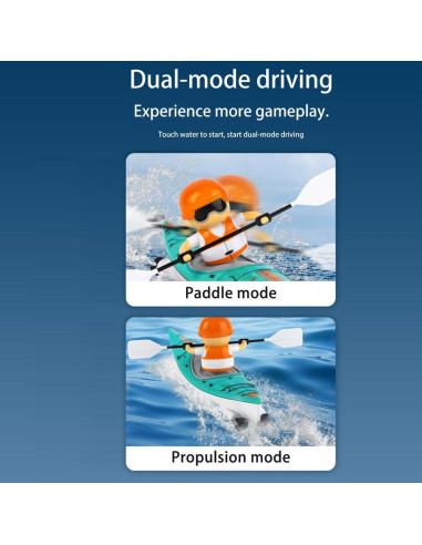 Barco RC GoolRC Azul 2.4GHz con Luces LED para Niños