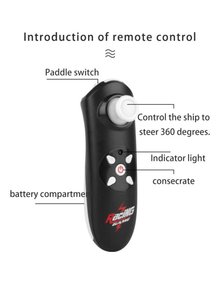 Barco RC GoolRC Azul 2.4GHz con Luces LED para Niños