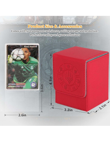 Caja de Barajas Arkeiliy 4 Paquete con 200 Fundas para Cartas