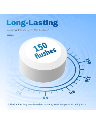 Tabletas Limpiadoras de Inodoro Vacplus 30 Unidades con Blanqueador