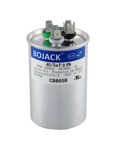 Capacitor de Arranque Dual BOJACK CBB65 40+5uF 370V/440V