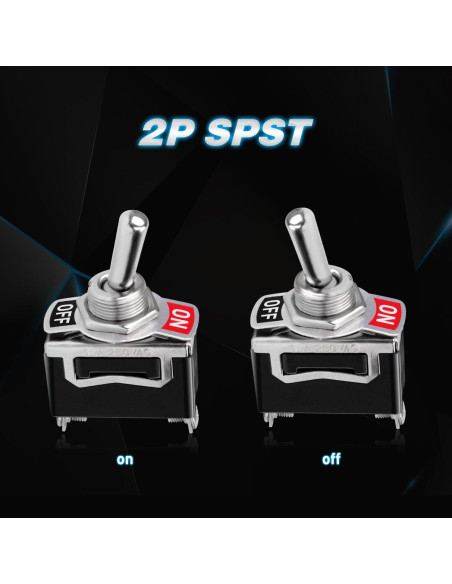 Interruptor de Palanca Nilight 90012E 15A 250V 5 Piezas