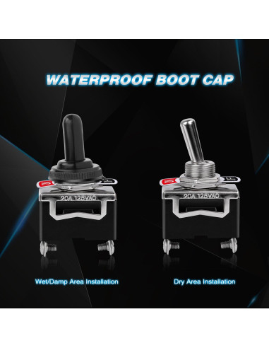 Interruptor de Palanca Nilight 90012E 15A 250V 5 Piezas