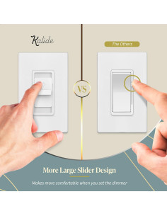 Interruptor Regulador de Luz LED Top Greener TGDS1-W Blanco 200W 2