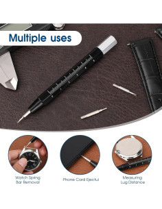 Kit Herramienta Pasador de Resorte MOZEAT para Reloj - 3 Piezas 2