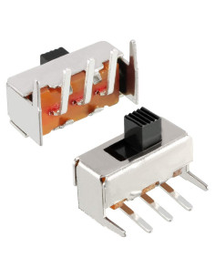 Interruptor Deslizante uxcell 5mm 1P2T 100 Pcs para Proyectos