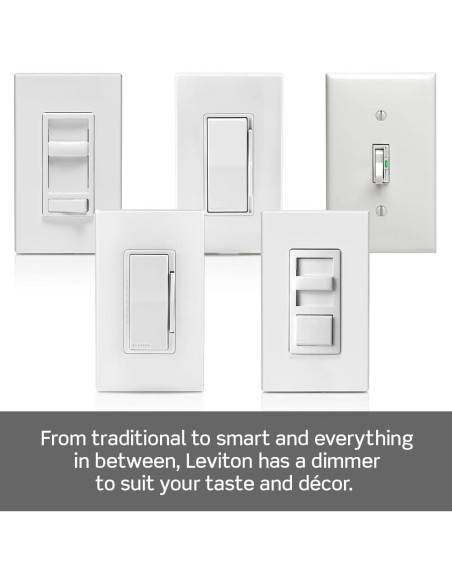 Atenuador de lámpara de mesa Leviton TBL03-10E 300W Negro