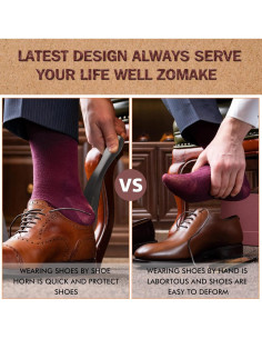 Cuerno de Zapato de Metal ZOMAKE 2 Piezas 43.2 cm y 19 cm 2