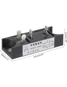 Diodo Rectificador PATIKIL 50A 1600V para Convertir AC a DC 2