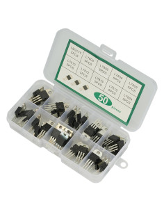 Kit Reguladores de Voltaje MTDELE 50 Pcs TO-220 10 Modelos