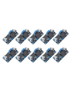 10 Módulos Convertidores Buck LM2596 DEVMO DC-DC 3-40V a 1.5-35V