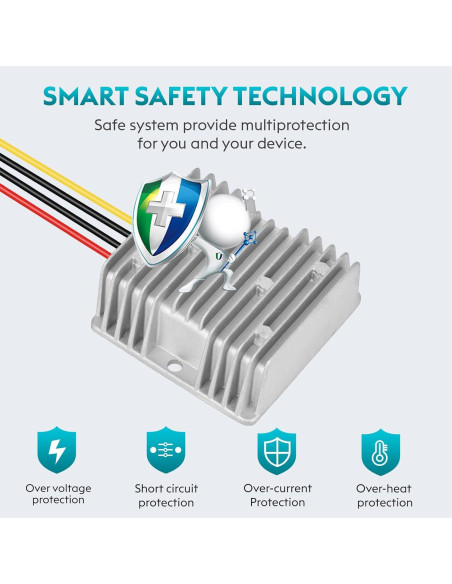 Convertidor DC 18-60V a 12V 20A YIPIN HEXHA Regulador