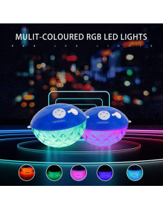 Altavoz Bluetooth Flotante Blufree IP68 con Luz RGB 8h 2
